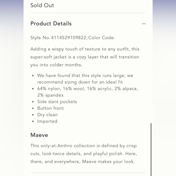 Anthropologie Aurelia Sweater Jacket Size XS NWT - Picture 4 of 16